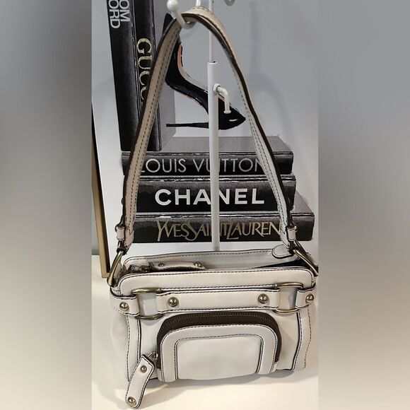 Banana Republic Stylish White and Brown Leather shoulder Bag - Picture 10 of 10